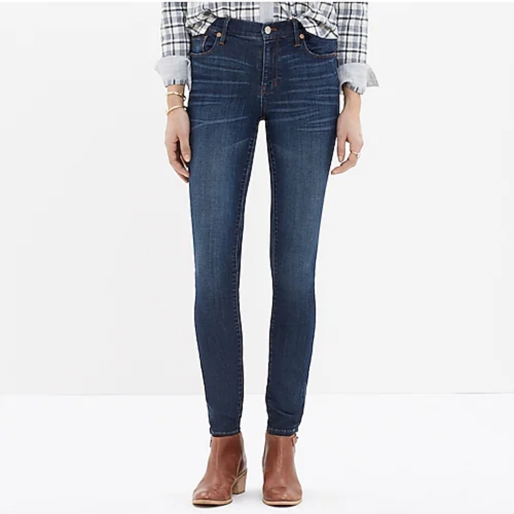 Madewell Skinny Skinny Dark Wash Mid-Rise Jean